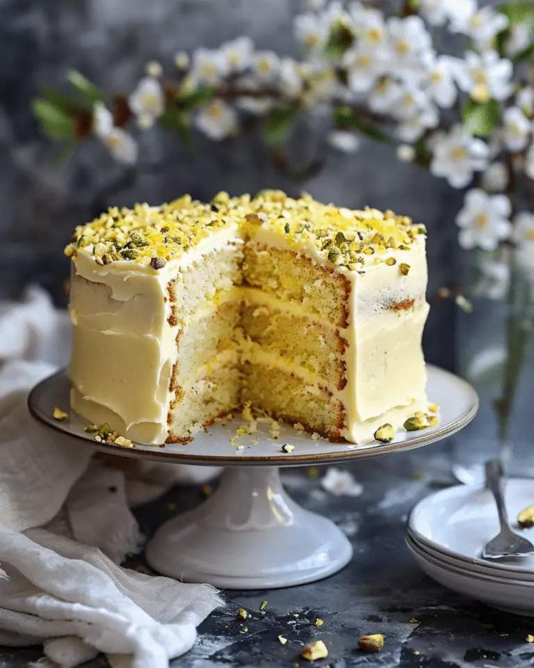 Lemon Pistachio Cake – A Zesty Delight