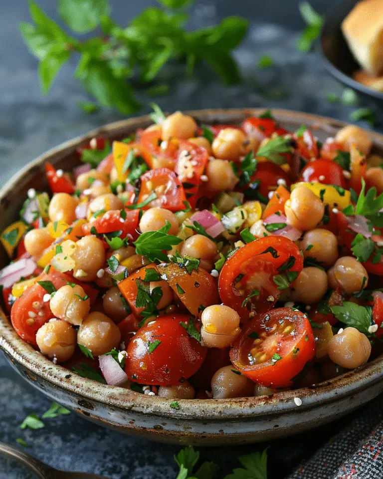 Tomato Chickpea Salad
