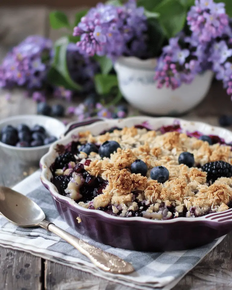 Blueberry Lilac Crumble