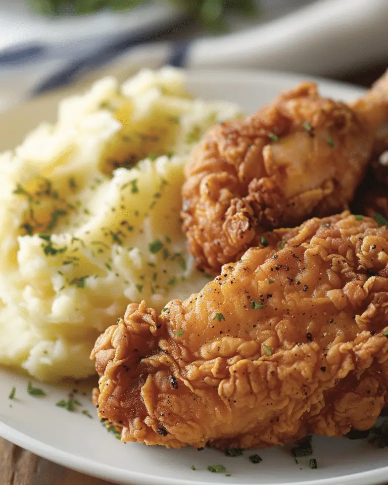 Fried Chicken and Mashed Potatoes