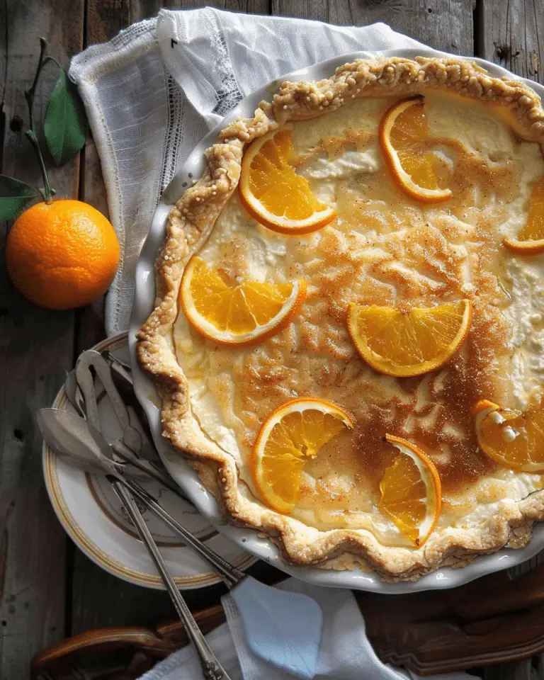 Grandma’s Sicilian Ricotta Pie with Orange and Cinnamon