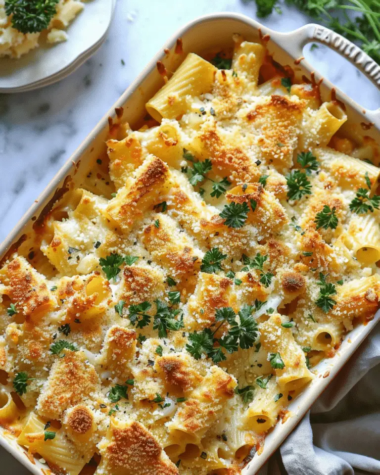 Baked Rigatoni with Garlic Bread Crumbs