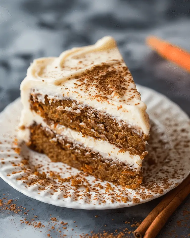 No-Bake Carrot Cake with Cinnamon Frosting