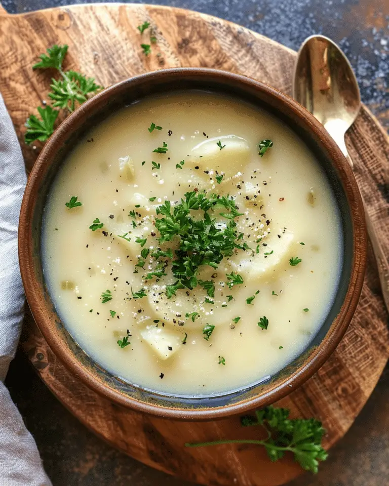 Traditional German Potato Soup Recipe (Kartoffelsuppe)