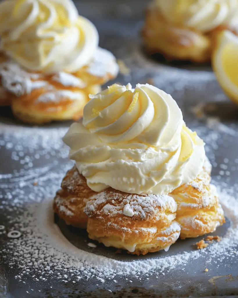 Limon Mascarpone Profiteroles