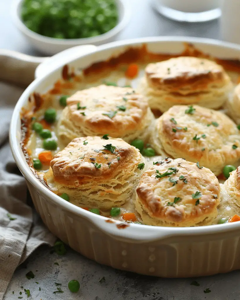 Biscuit and Chicken Pot Pie Casserole