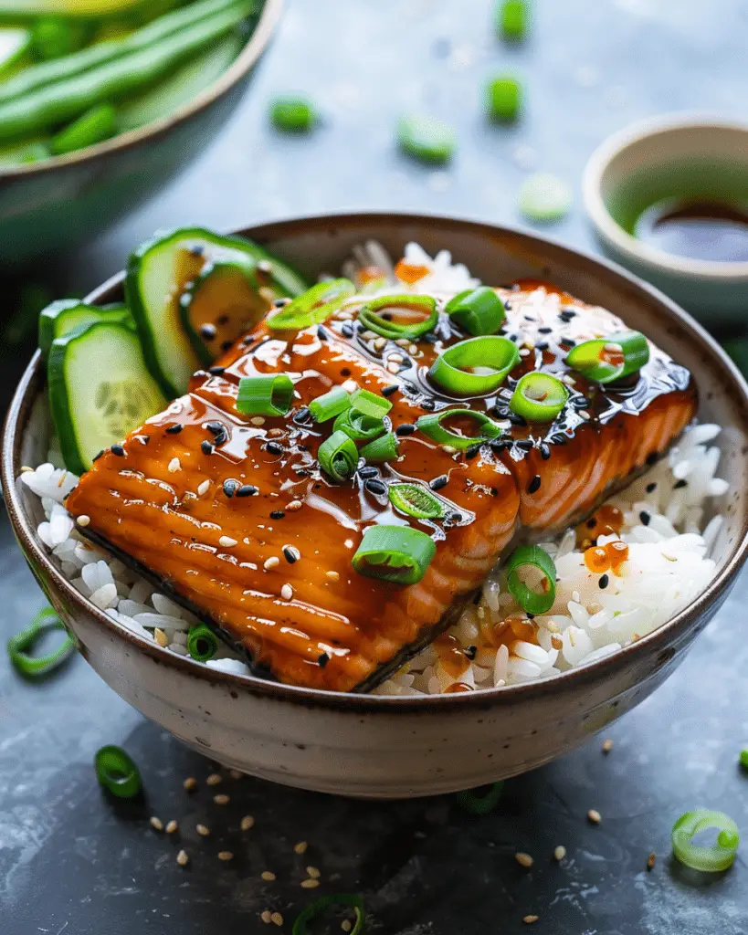 Teriyaki Salmon Rice Bowl