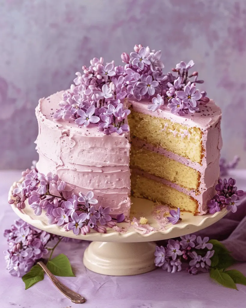 Lilac and Vanilla Cake