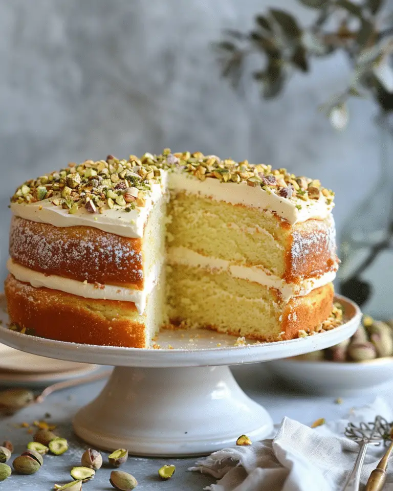 Limon Pistachio Cake – A Zesty Delight