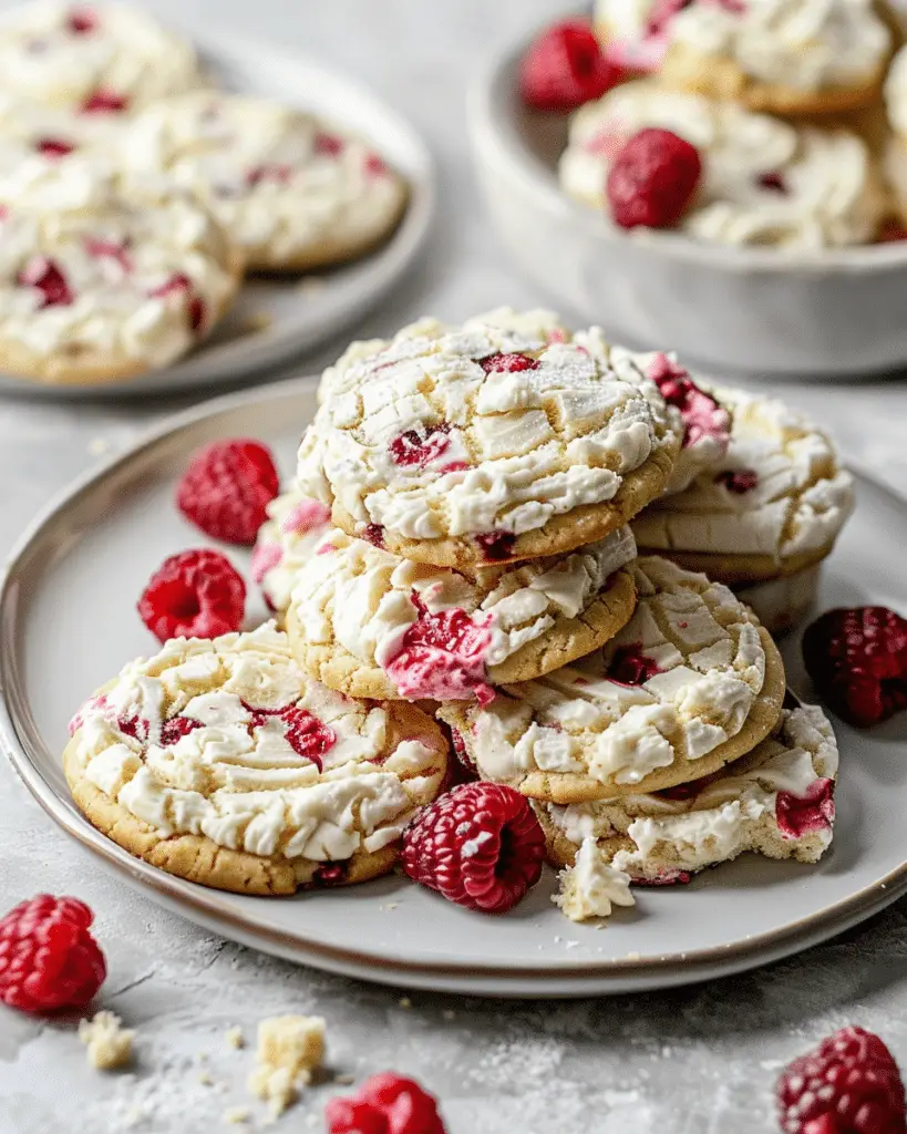 Raspberry Cheesecake Cookies
