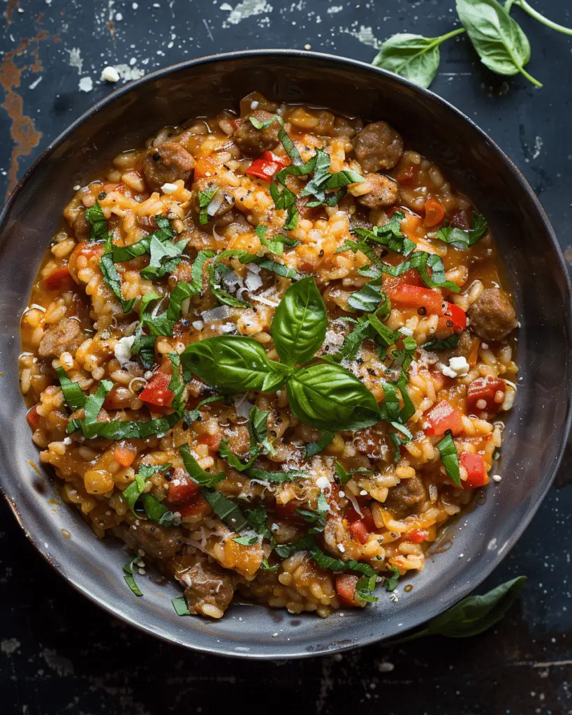 Sausage & Tomato Risotto