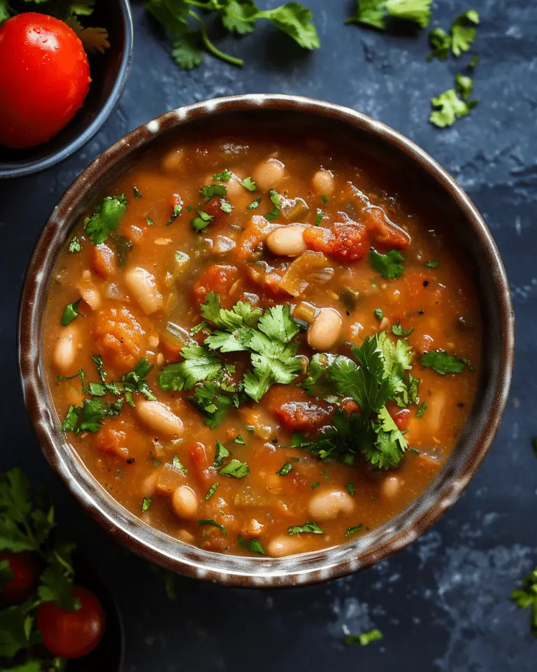 Mexican Pinto Bean Soup