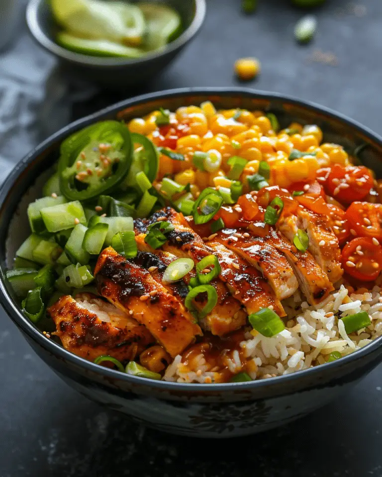 Street Corn Chicken Rice Bowl