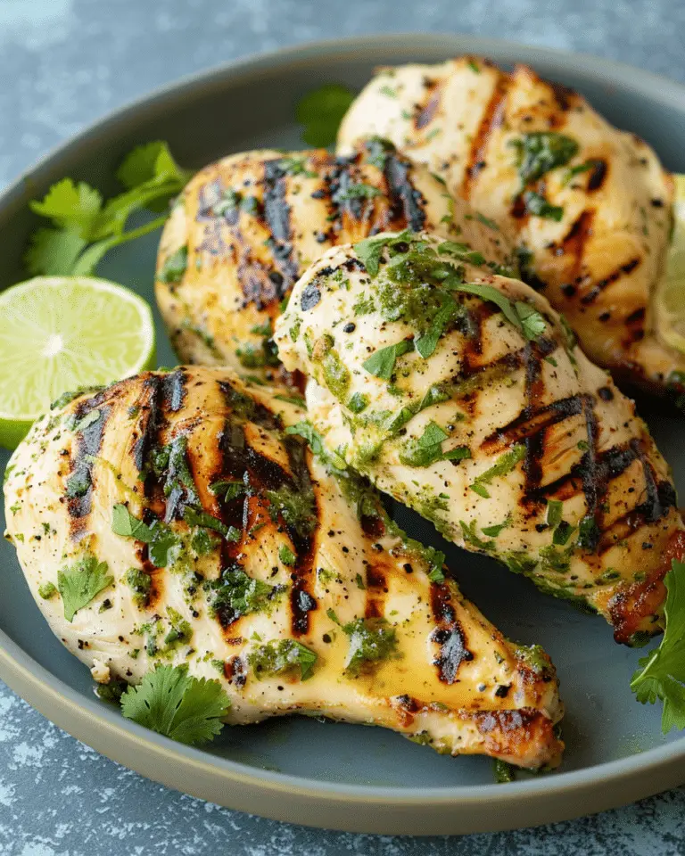 Zesty Grilled Cilantro Lime Chicken