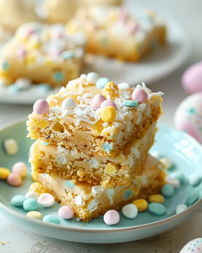 Easter Cake Mix Cookie Bars