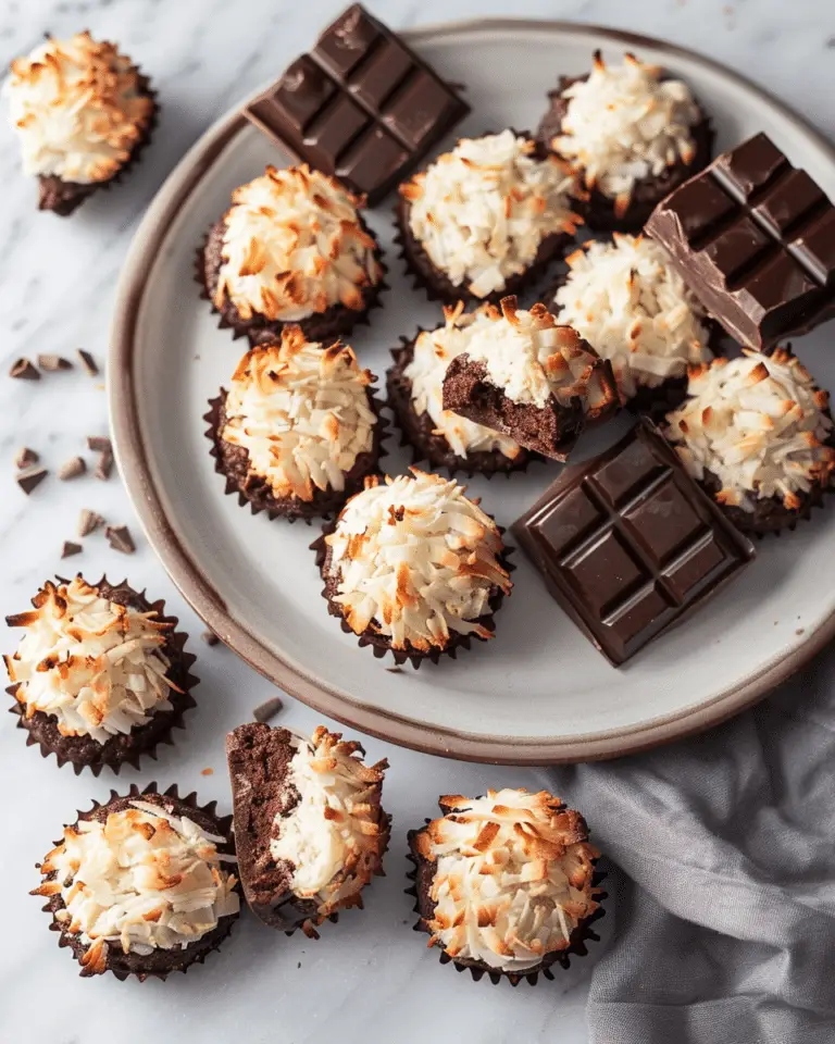 Chocolate Coconut Macaroons