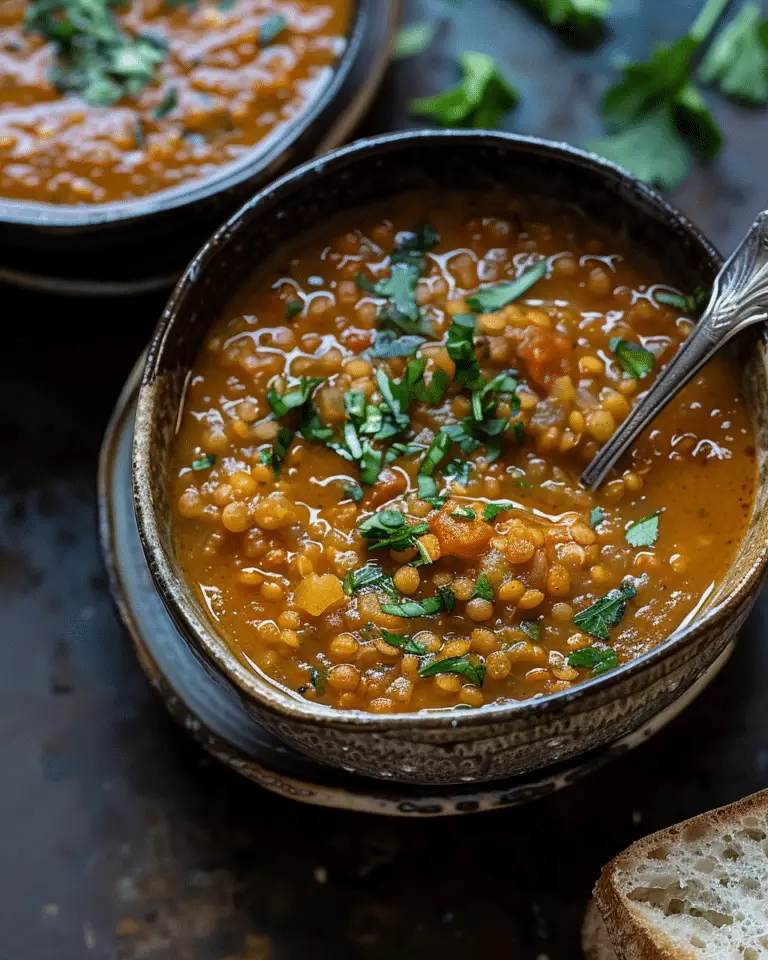 Lebanese Crushed Lentil Soup