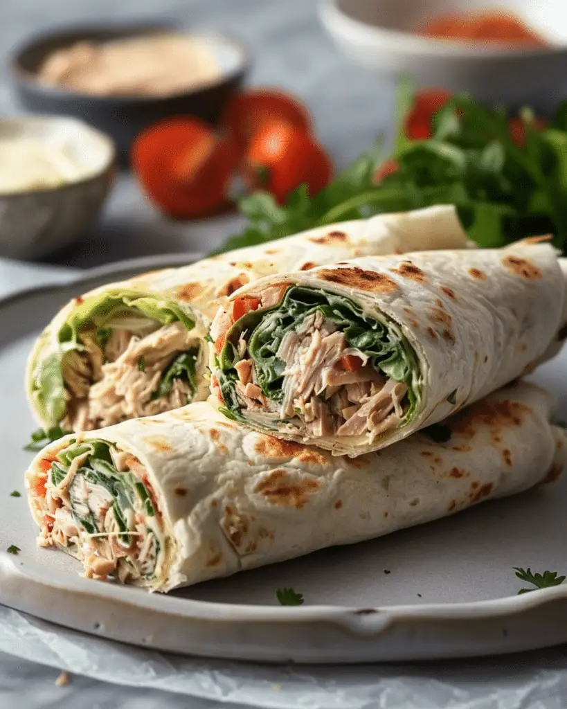 Easy Tuna Melt Wrap