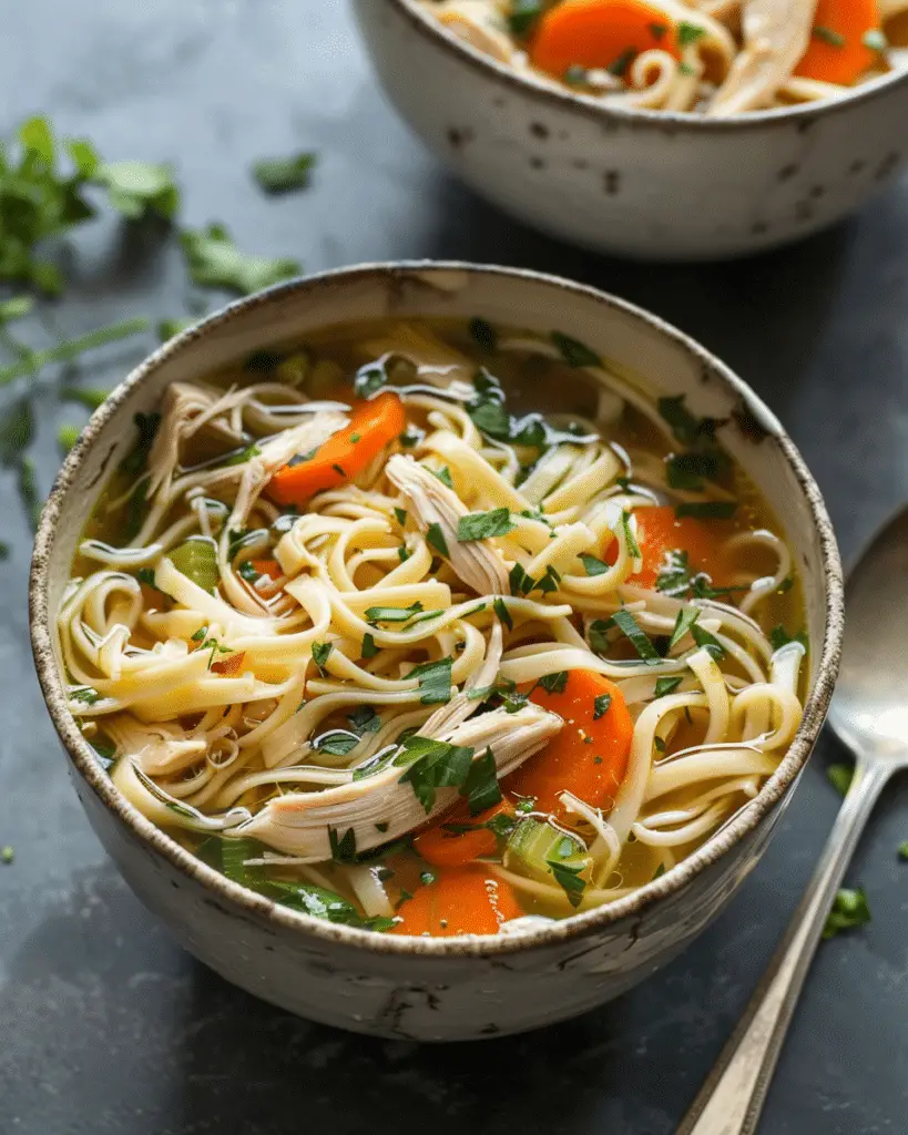 Easy Chicken and Vegetable Noodle Soup