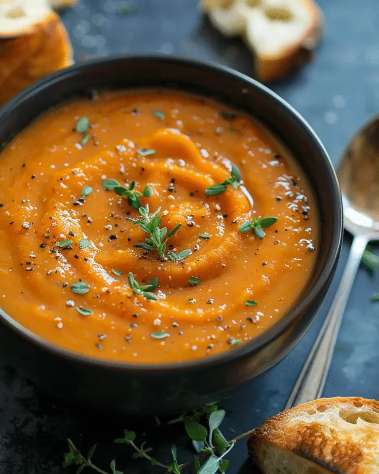 Easy Carrot, Ginger & Apple Soup