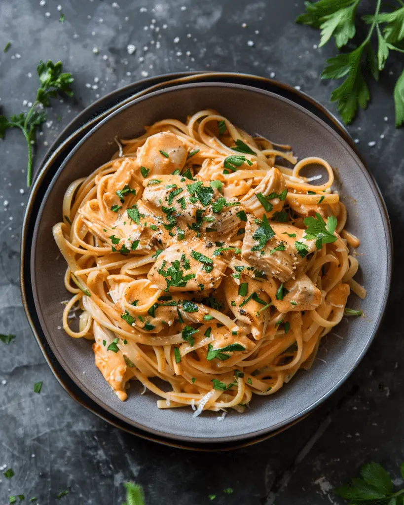 Creamy Cowboy Butter Chicken Linguine