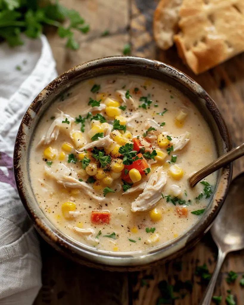 Slow Cooker Turkey Corn Chowder