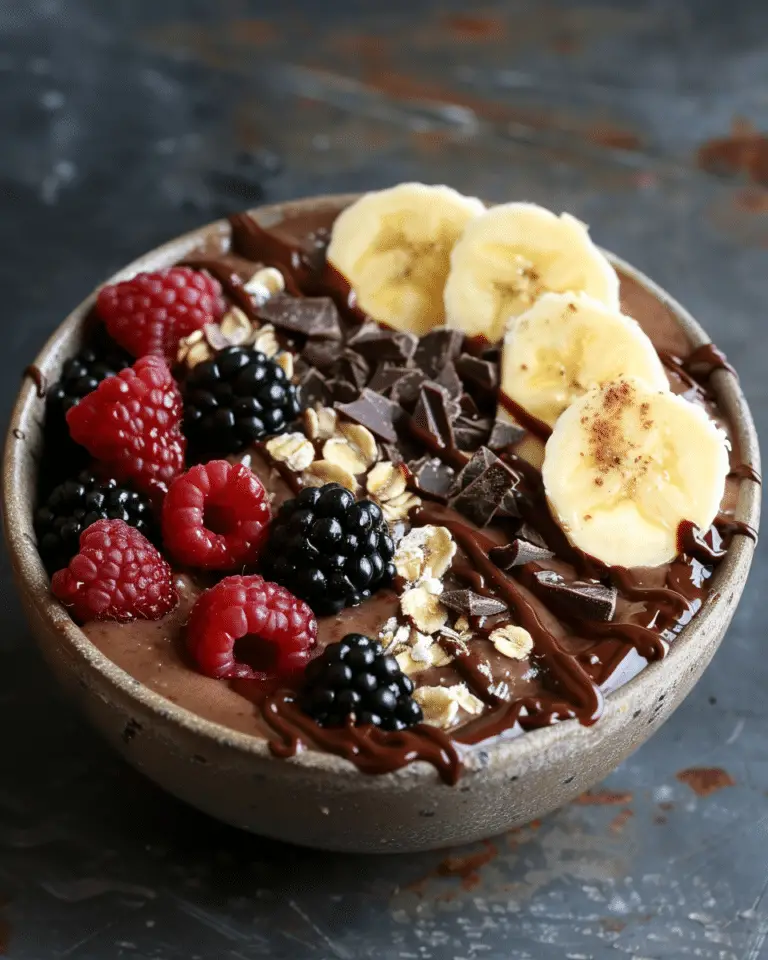 Chocolate Acai Bowl (Without Banana)