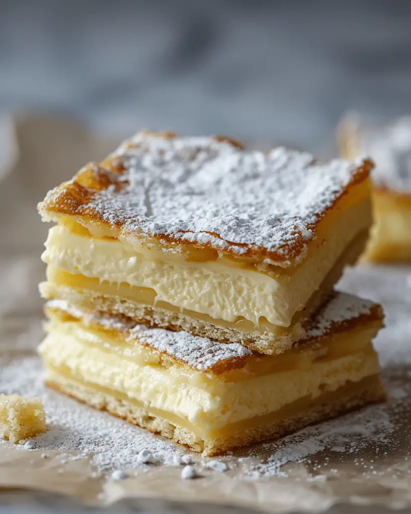 Vanilla Custard Cream Squares