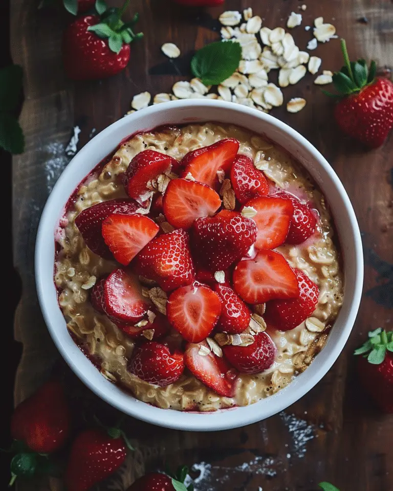 Strawberry Cheesecake Baked Oatmeal