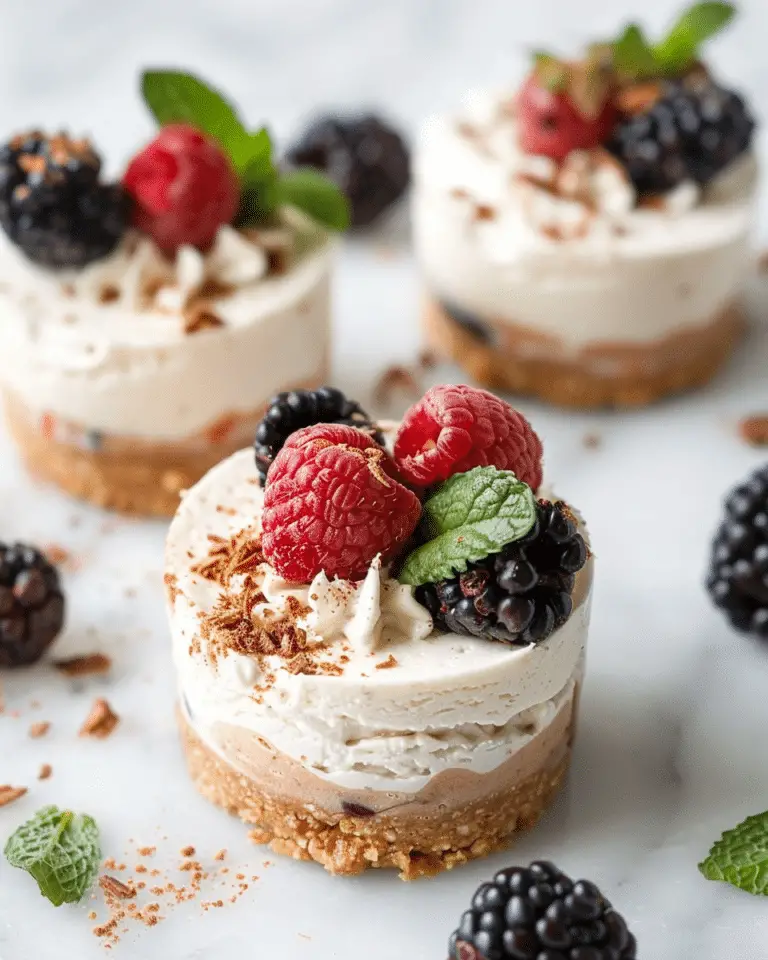 No-Bake Protein Cheesecake Cups