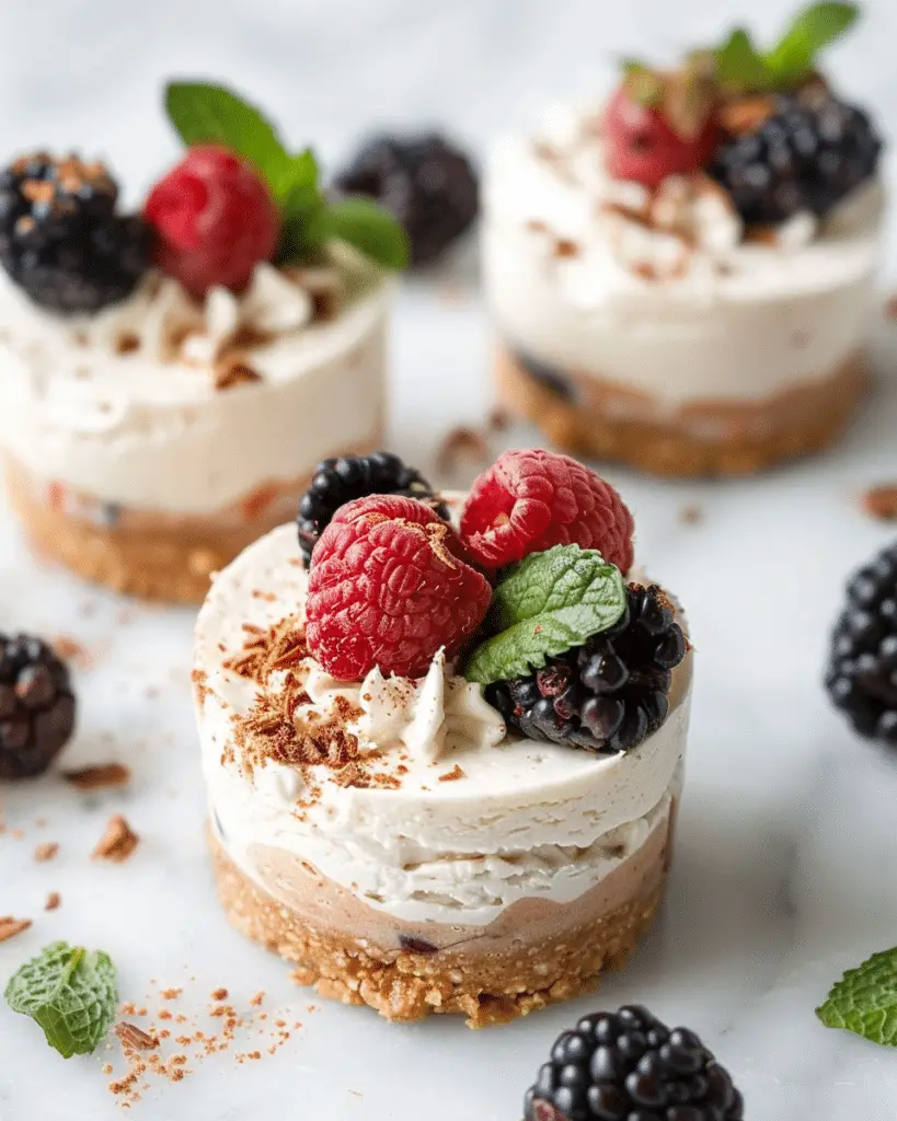 No-Bake Protein Cheesecake Cups