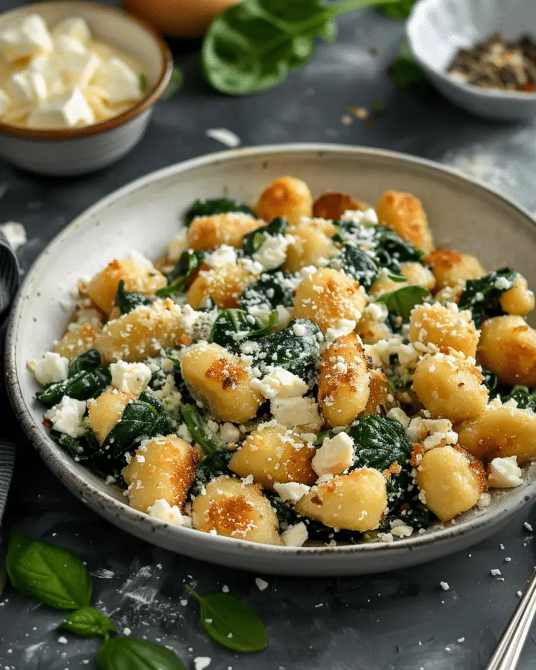 Best Gnocchi with Spinach and Feta