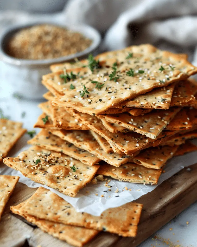 Cassava Flour Pizza Crackers (Vegan, Paleo)