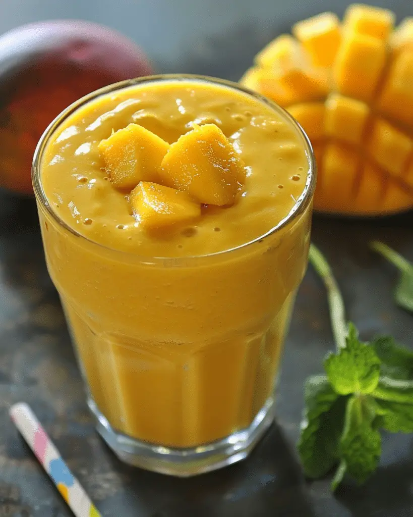 Mango Smoothie | Easy 3-Ingredients (Without Yogurt)