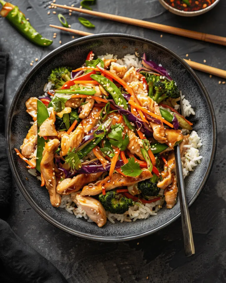 Rainbow Chicken Stir Fry