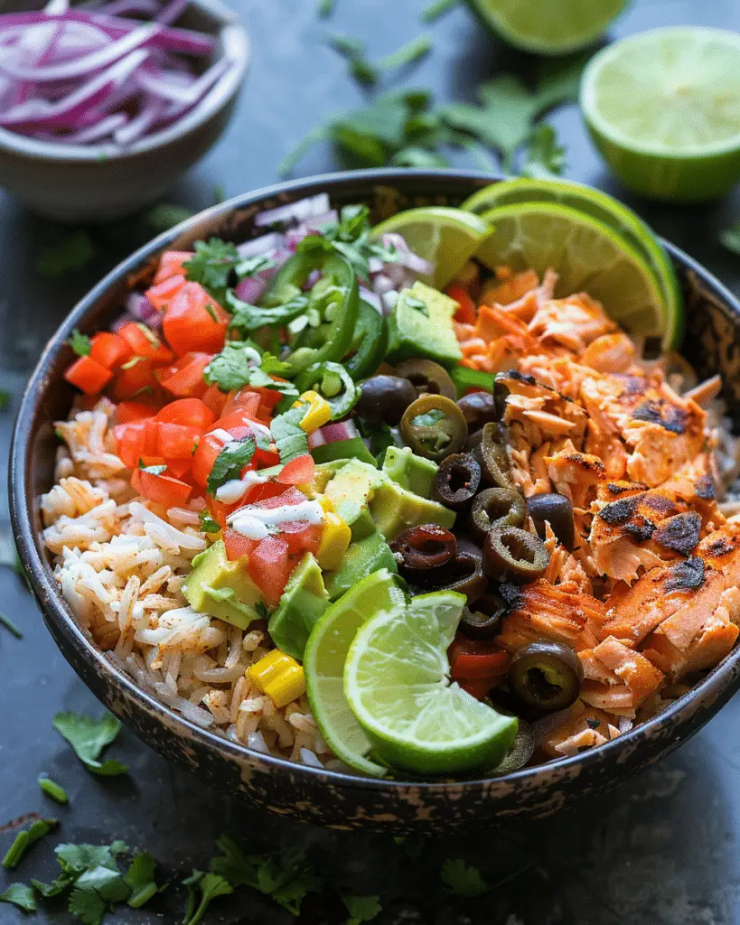 Salmon Taco Bowls