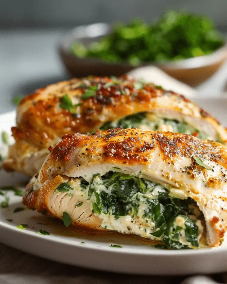 Spinach Stuffed Chicken Breast