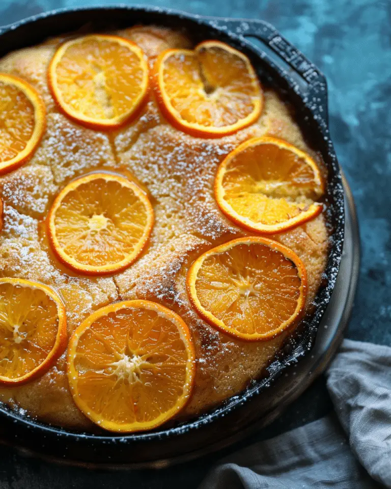 Orange Upside-Down Skillet Cake