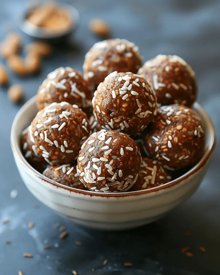 10-Minute Peanut Butter Date Energy Balls