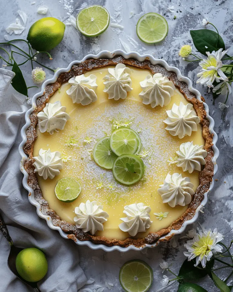 Gluten-Free Lime Curd Tart with Almond Crust