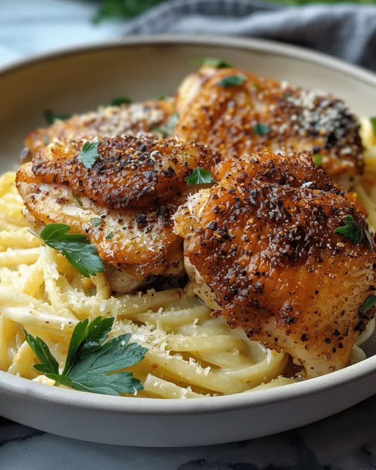 Cacio e Pepe Chicken Thighs