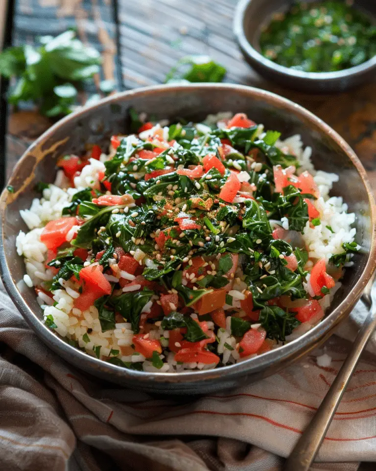 Turkish Swiss Chard with Tomato and Rice (Zeytinyağlı Pazı)