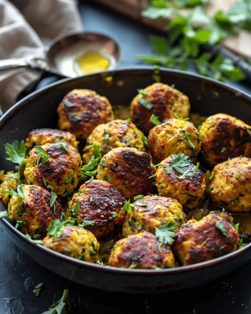 Paleo Turmeric Chicken Meatballs