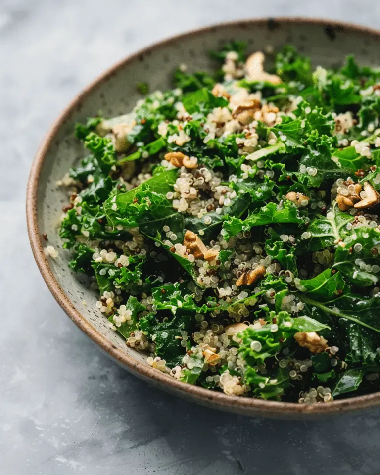 Kale & Quinoa Salad with Lemon Dijon Dressing