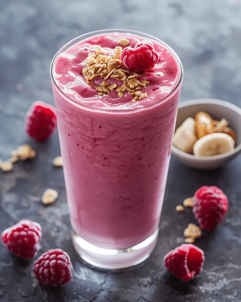 3-Minute Berry Banana Smoothie with Peanut Butter