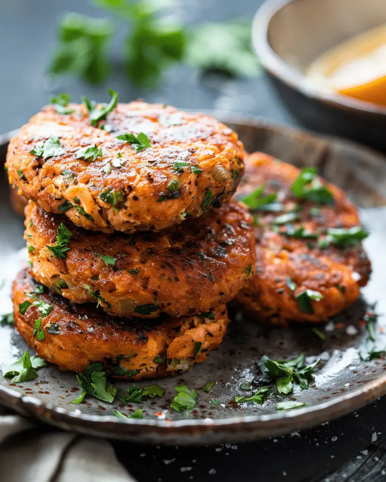 Harissa Orange Salmon Patties Recipe