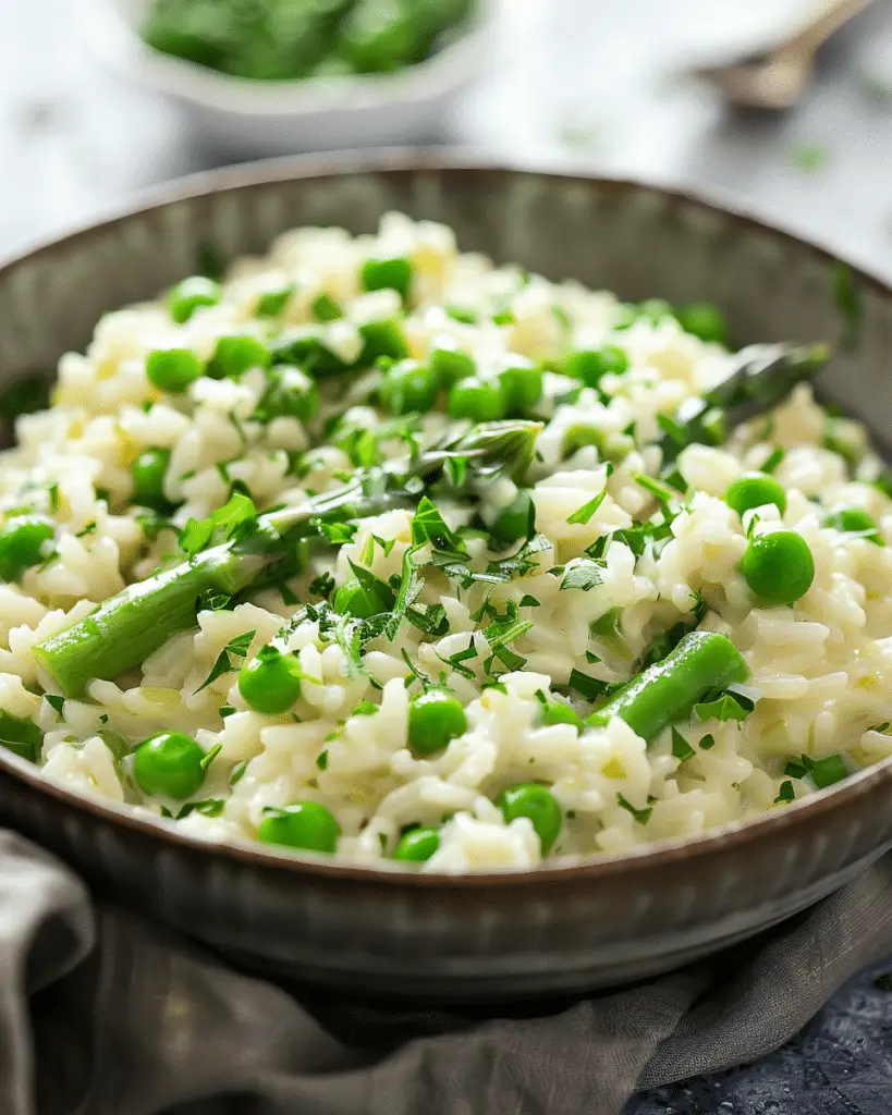 Spring Risotto with Asparagus & Peas