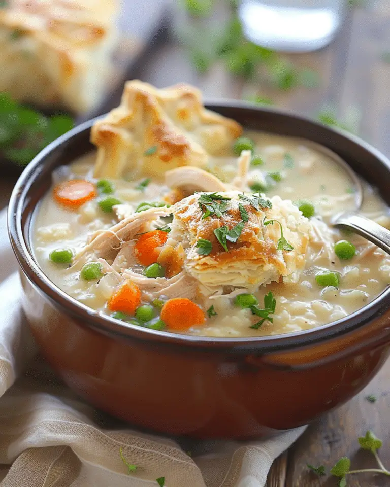 One Pot Chicken Pot Pie Soup