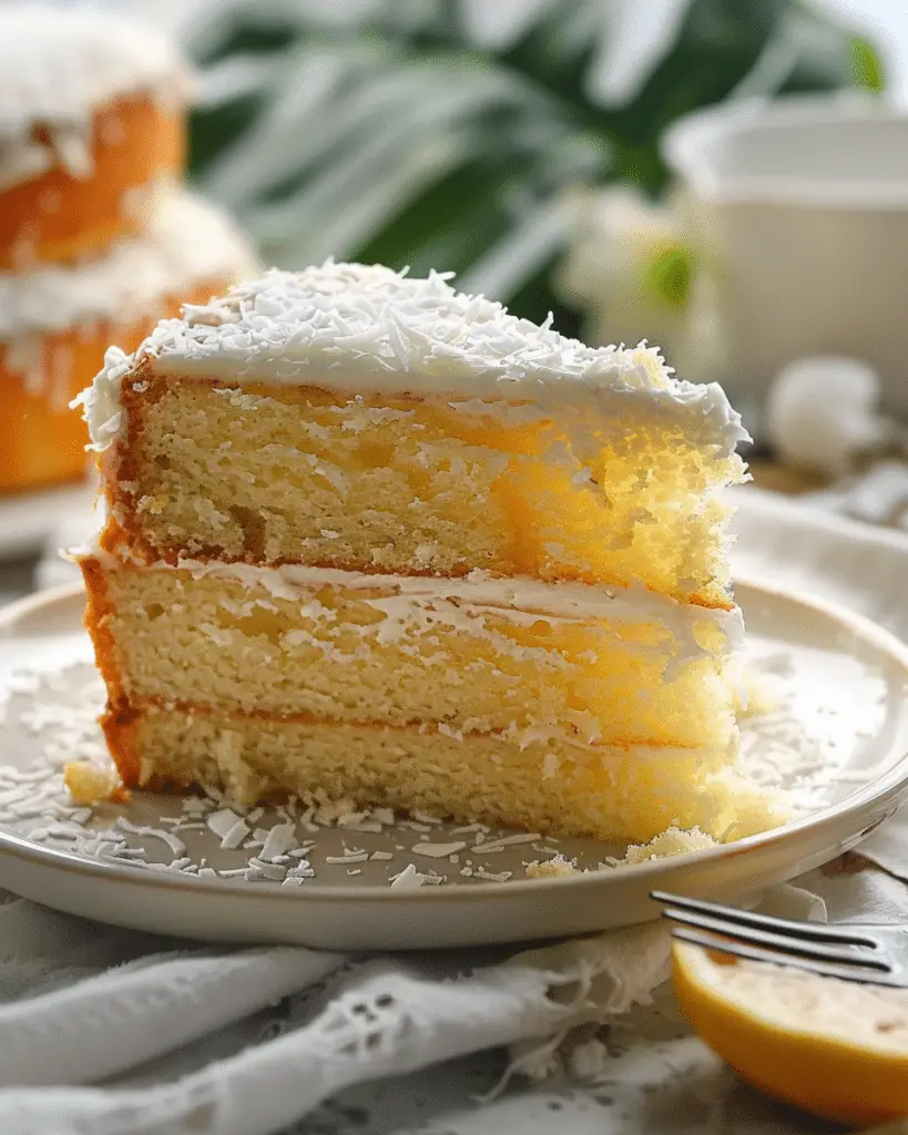 Paleo Lemon Cake with Coconut Flour
