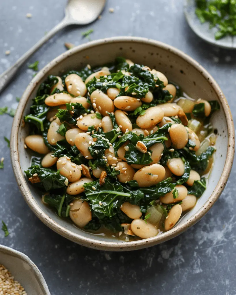 Miso Butter Beans and Greens